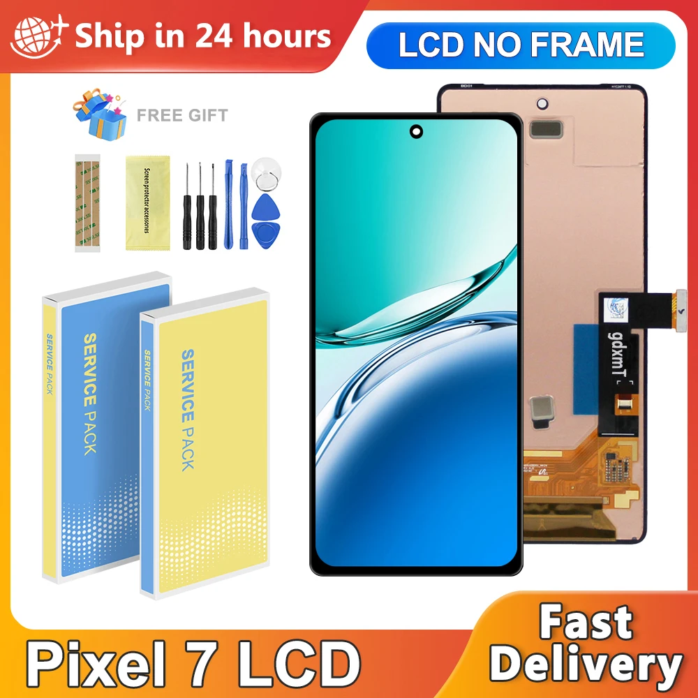 6.3'' OLED For Google Pixel 7 GVU6C GQML3 GO3Z5 LCD Display Touch Screen Digitizer Assembly For Google Pixel7 Screen Replacement