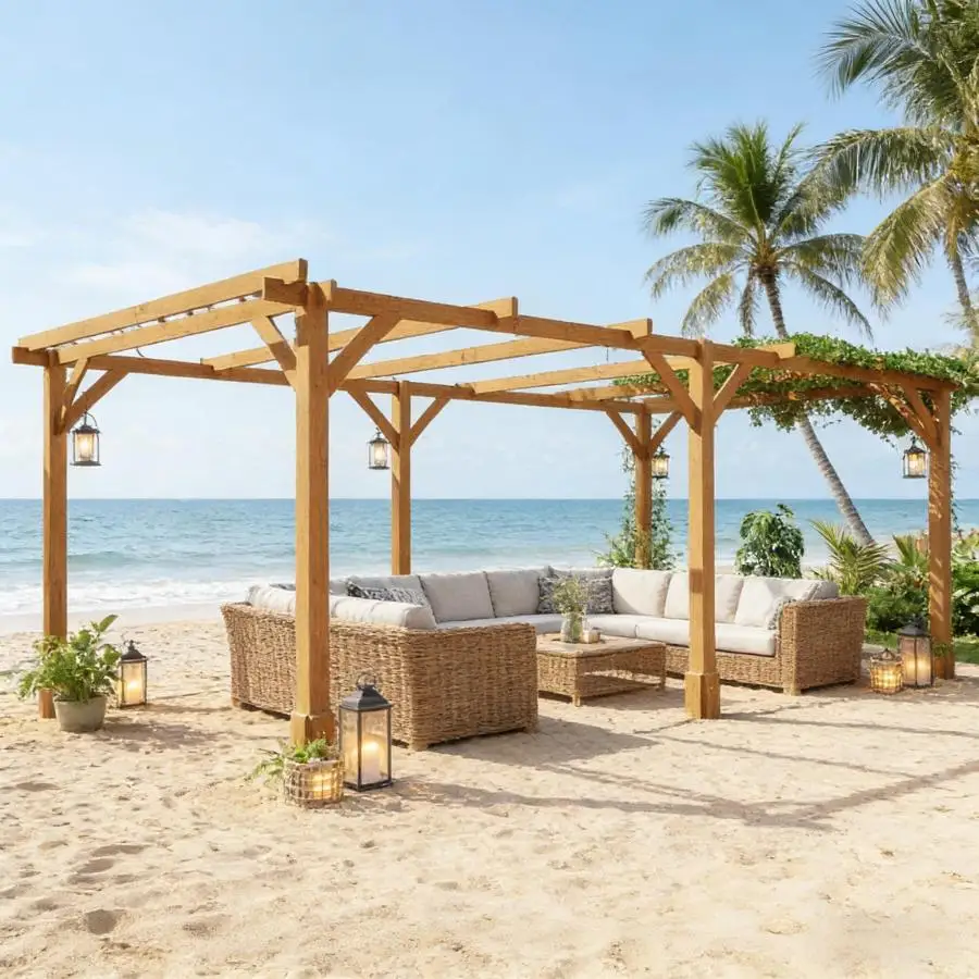 

Stable Pergola Outdoor Gazebo Grape Trellis