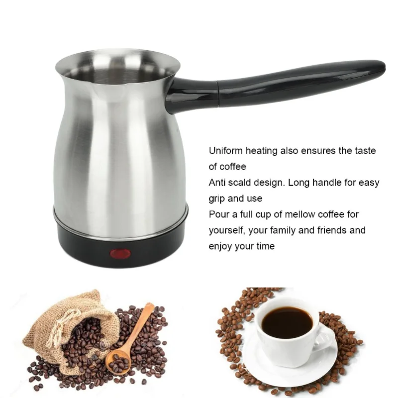 600ml  Electric Stainless Steel Water Kettle Coffee Heating Pot For Kitchen Home 600W 220V view 6