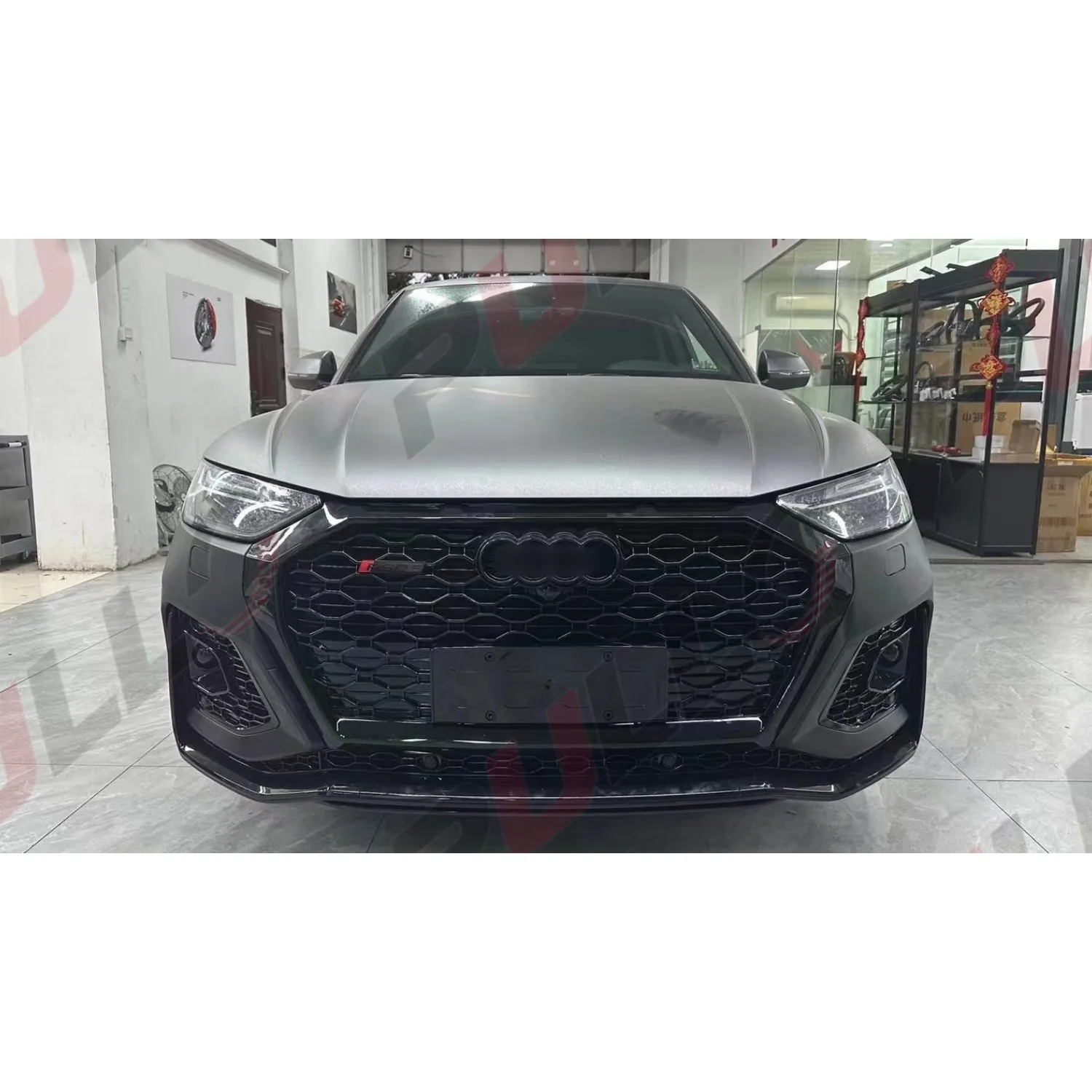 

Auto body system for Q5 2021-2023 year upgrade to RSQ8 model include front bumper assembly with grille Car modified