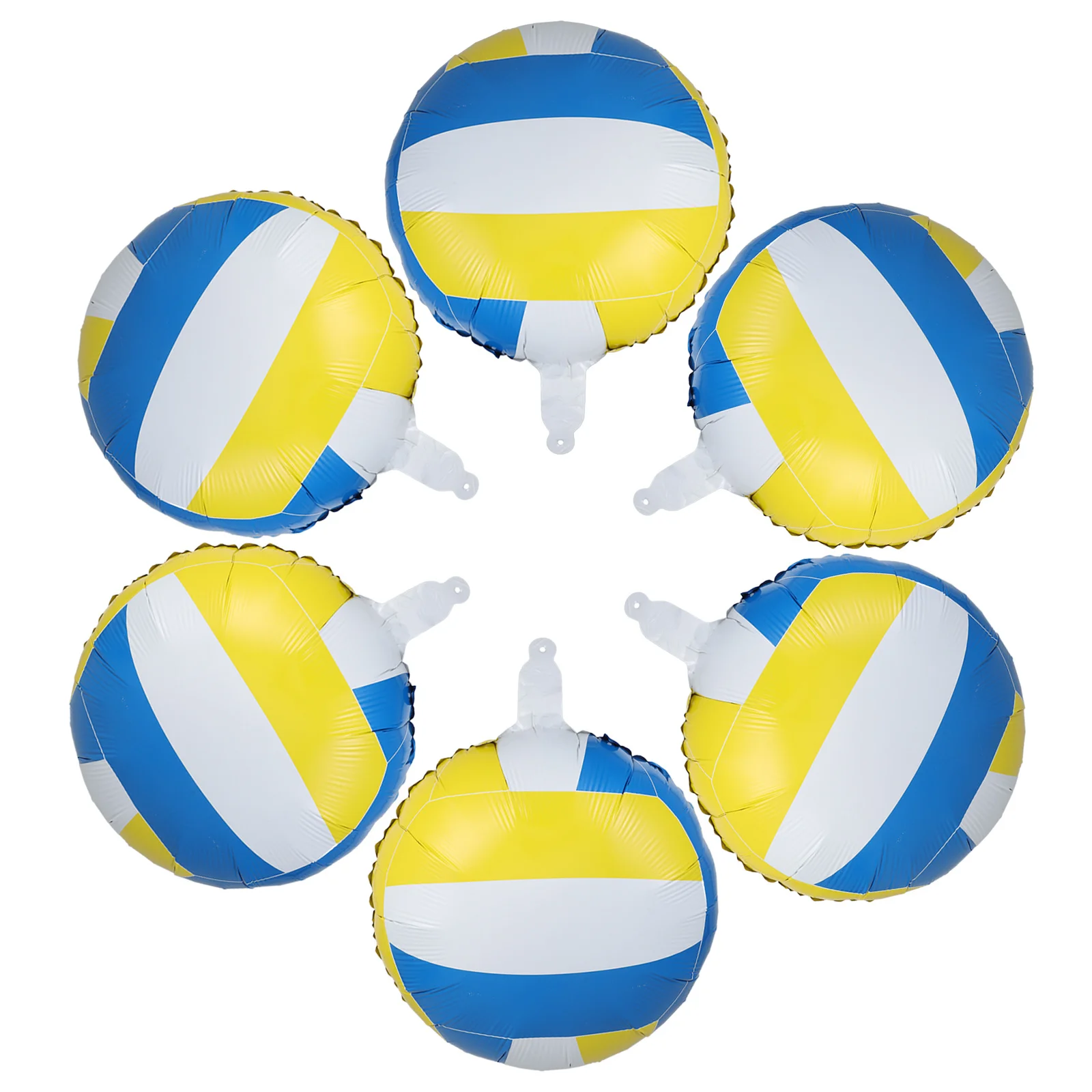 

6Pcs Volleyball Balloon Inflatable 18 Inch Sports Ball Party Decorations Volleyball Table Centerpiece Supplies