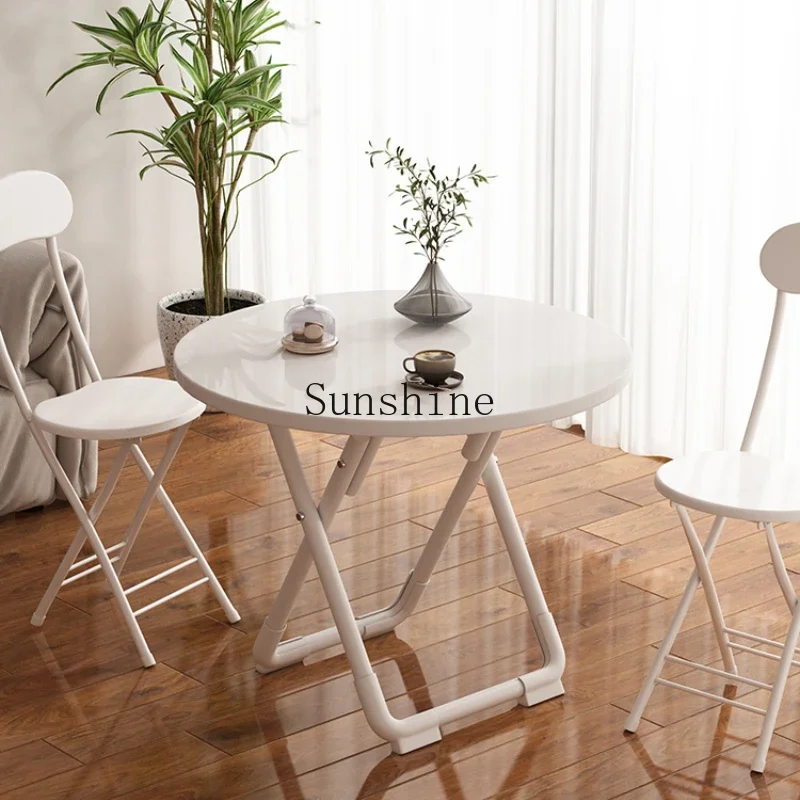 

Household folding simple dining table portable stall square table