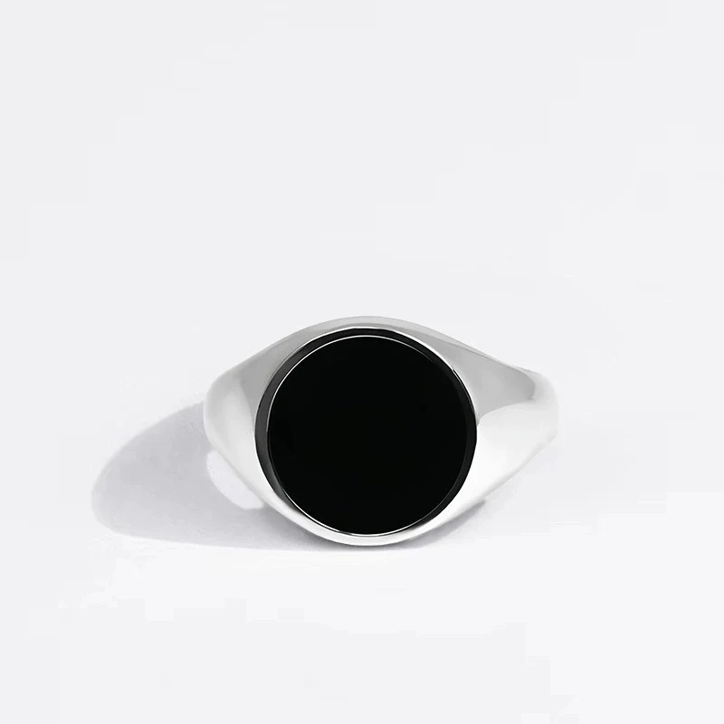 

Fashion Open Round Shaped Drop Glue Ring for Men and Women Ins Simple Personalized Tail Rings KOFSAC