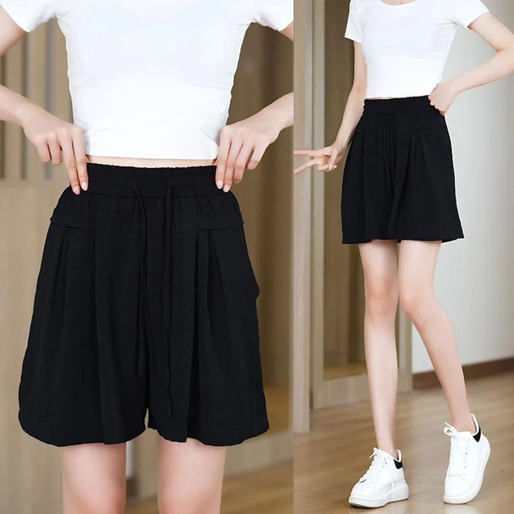 2025 New! Basic And Simple Women's High Waist Loose Casual Shorts, U-ltra - Breathable