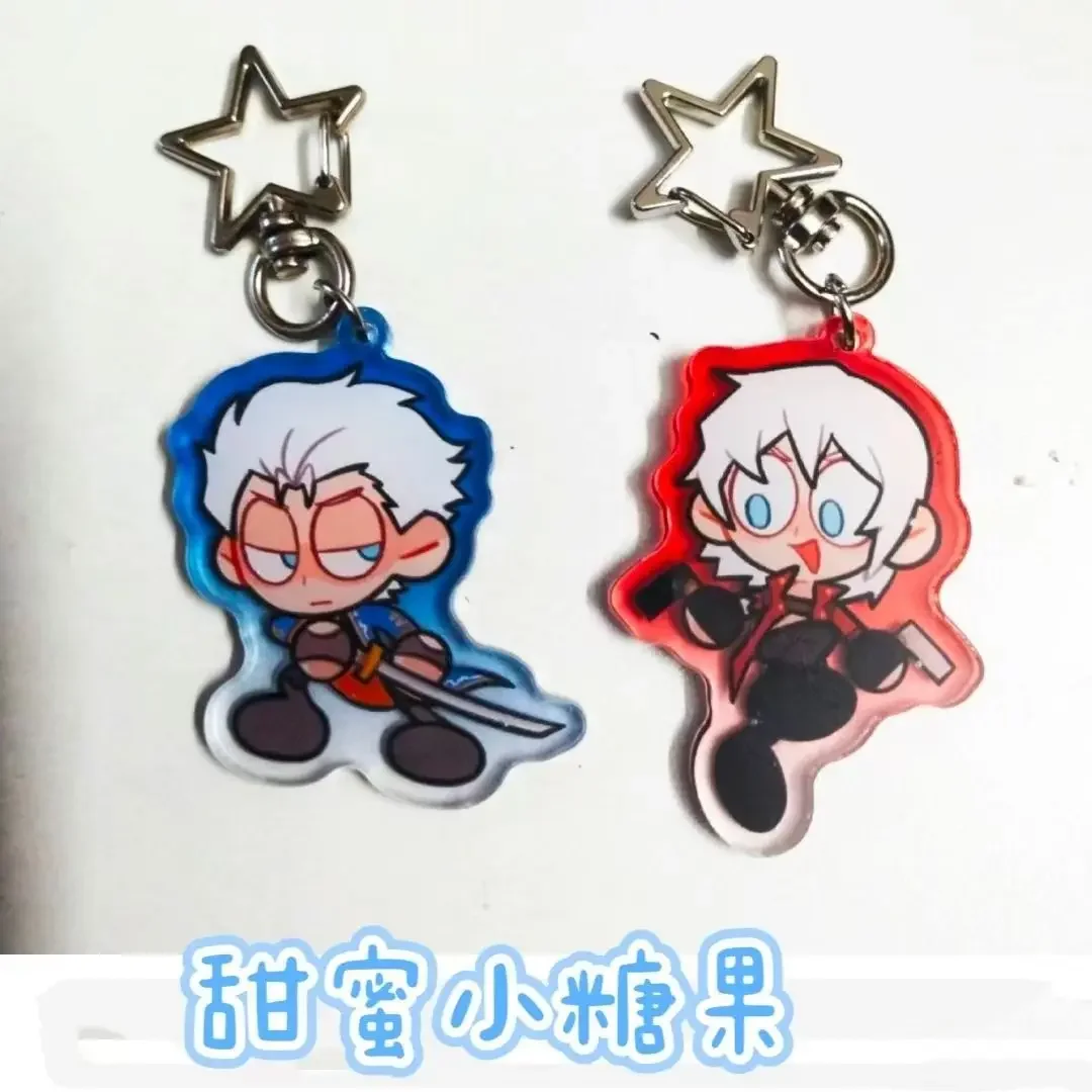Porte-clés Chibi de jeu vidéo Calssic Demon, pour sac d'accessoires, Dante Vergil Nero Sparda Lady Trish V, nouvelle collection 2025