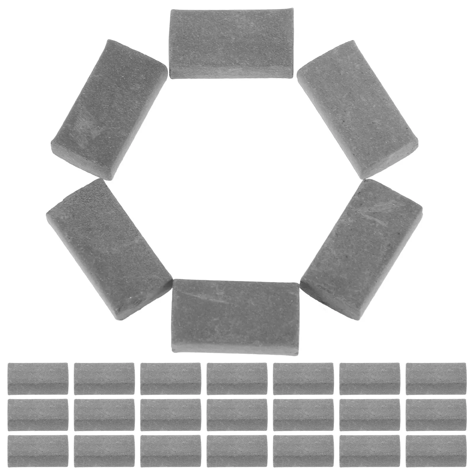 

50Pcs Miniature Bricks Building Materials Realistic Clay DIY Brick Wall for Landscaping Sand Table Decor Craft Projects