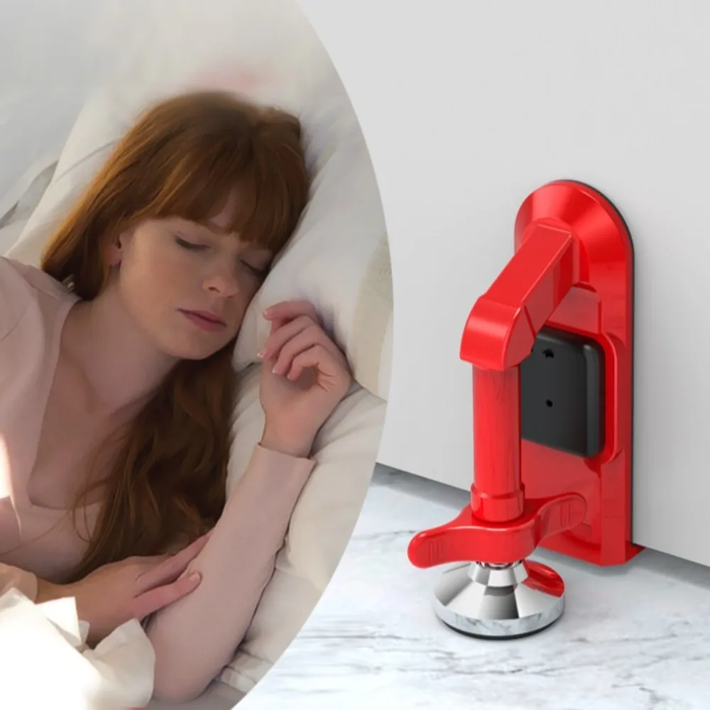 

Adjustable Alarm Door Stopper Personal Protection Security Device Door Lock Brace Anti Theft Detachable Non-Slip Door Jammer