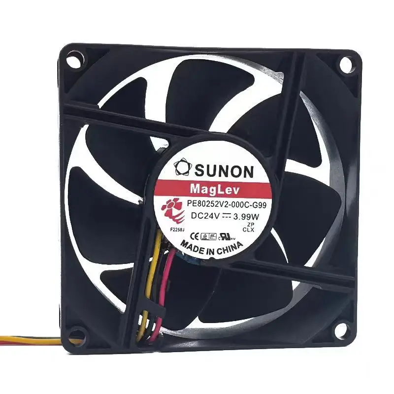 ORIGINAL PE80252B2-000C-A99 24V 3.99W 8025 80*80*25mm NEW COOLING FAN RADIATOR