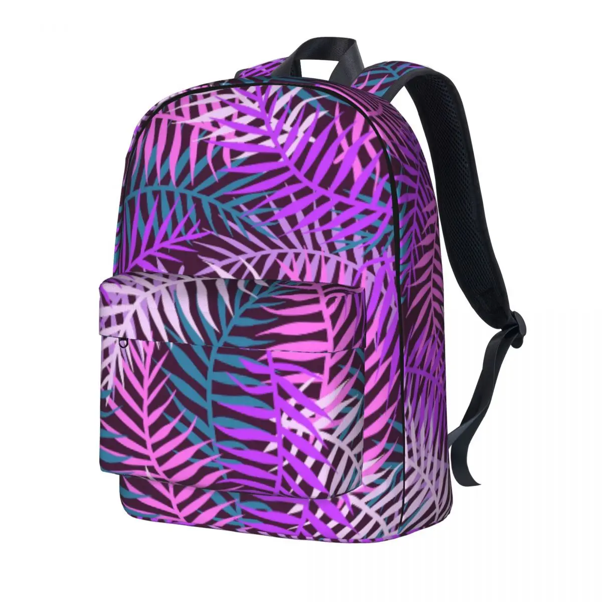 Trendy Plant Backpack Tropical Palm Leaves Boy Girl Polyester Travel Backpacks Soft Kawaii School Bags Rucksack