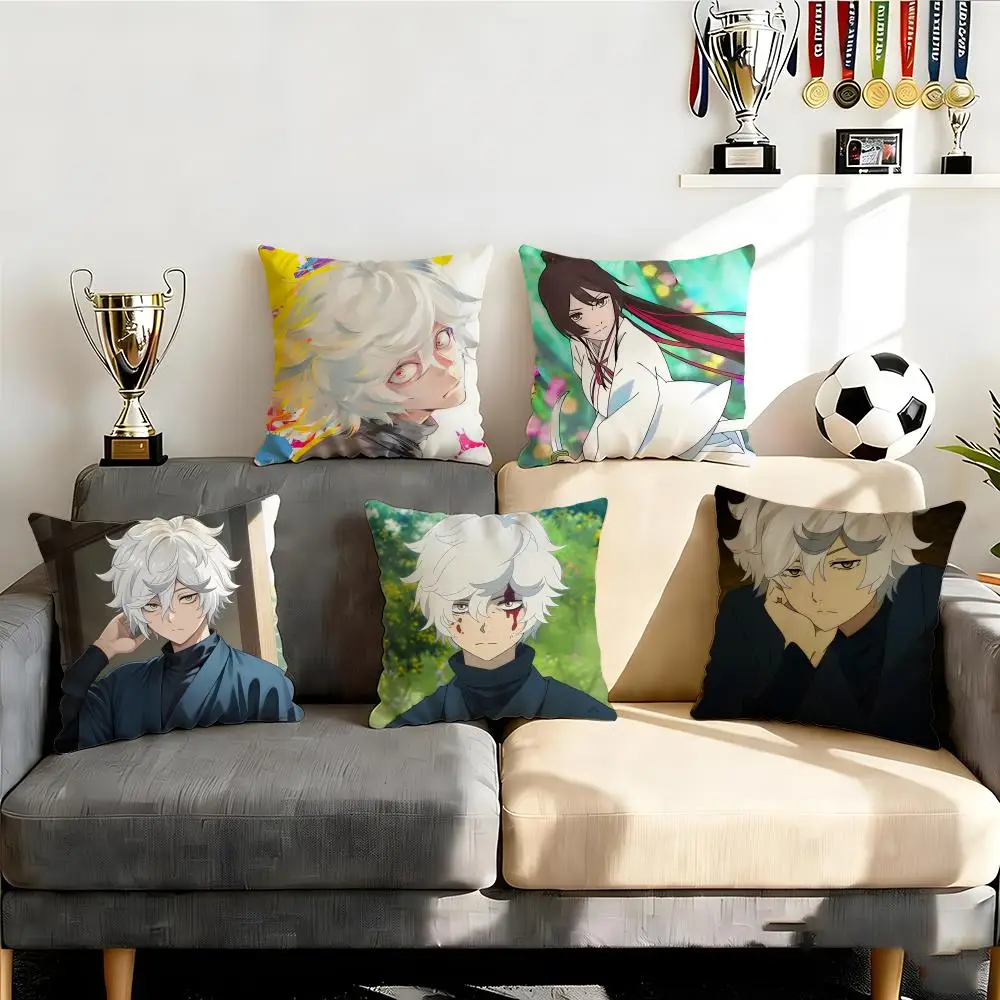 

Наволочки Dark Hell's Paradise Jigokuraku, комплект из 4 шт., 50x50, 45x45, 40x40, декоративные наволочки для дивана, домашний декор