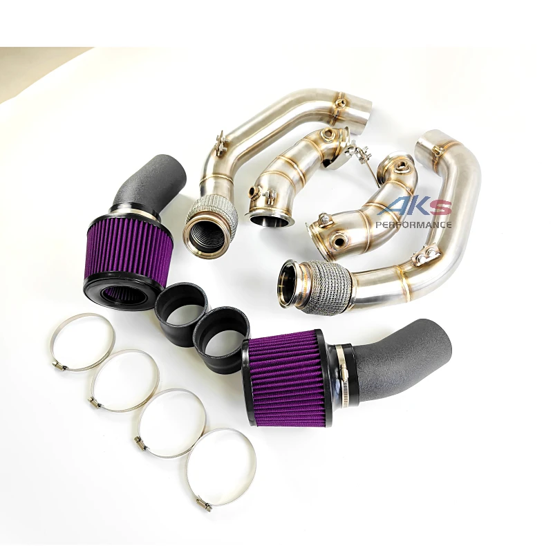 Downpipe Intake For BMW M5 F90 4.4T S63 Engine Downpipe Air Intake