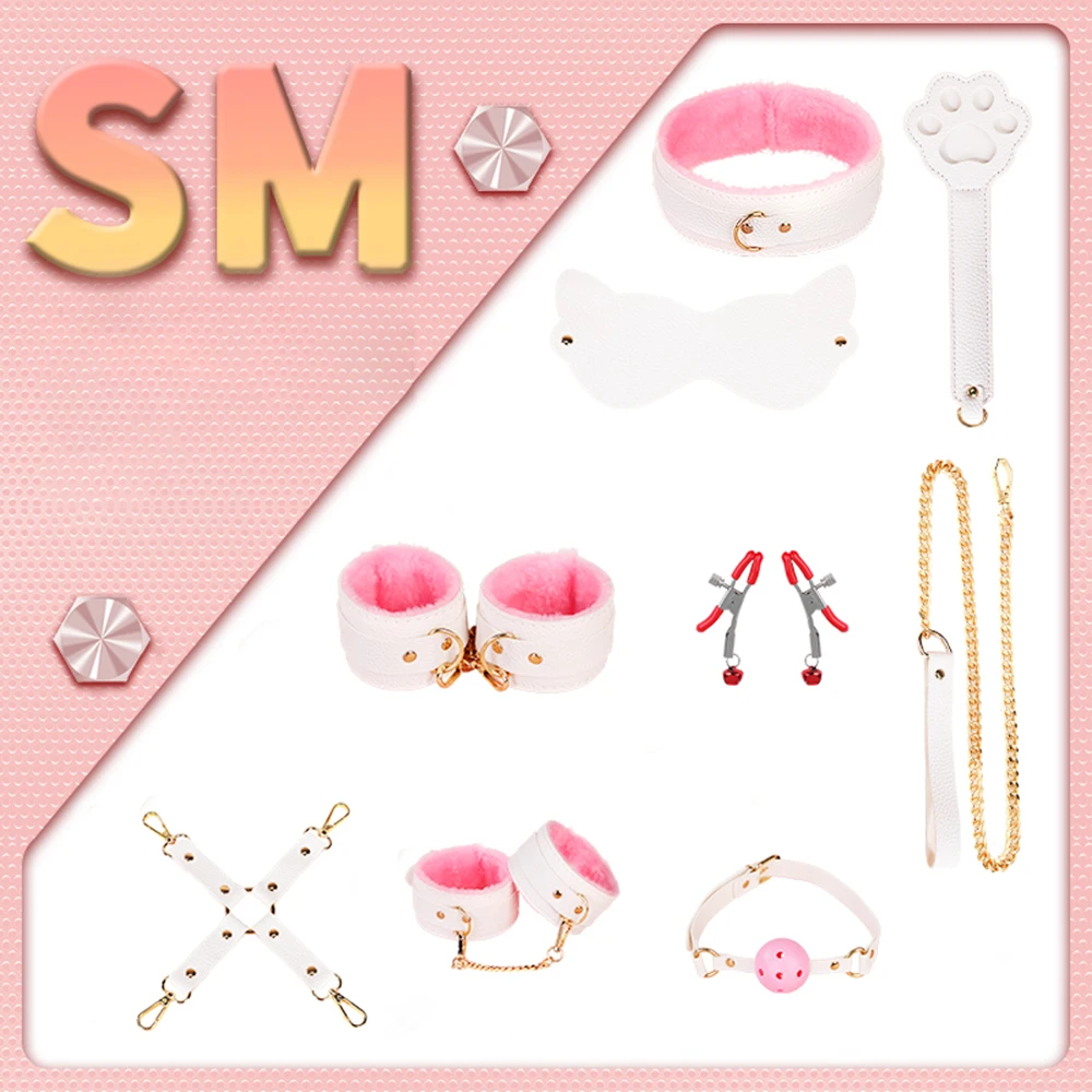 أصفاد بولي Leather قيود جلدية أصفاد عبودية ألعاب جنسية قطيفة أدوات لعب الأدوار ألعاب جنسية للأزواج لعبة 5 ألوان Bdsm مجموعات مثيرة 18