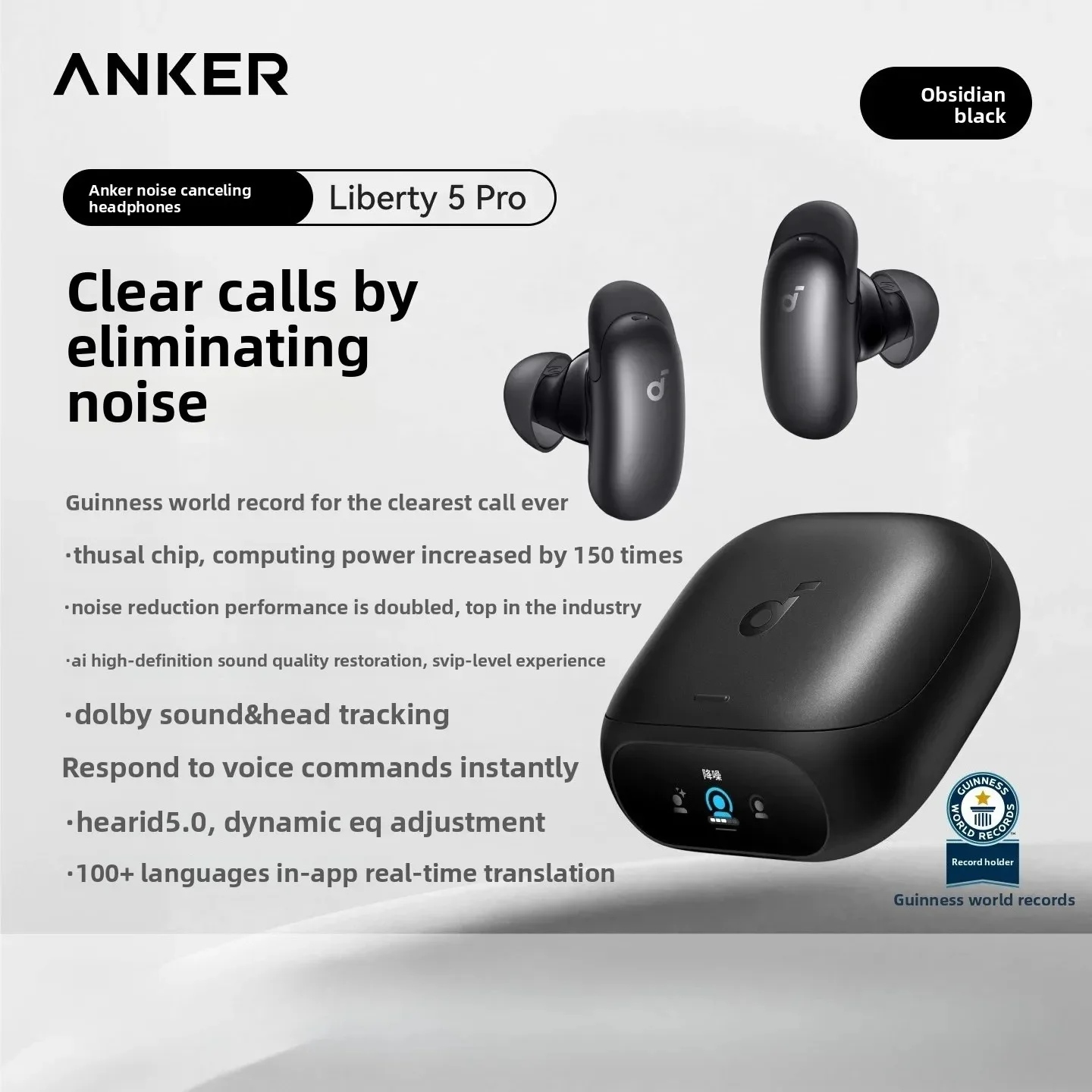 New Anker Liberty 5 ProMAX Wireless Earbuds ANC4.0 Noise