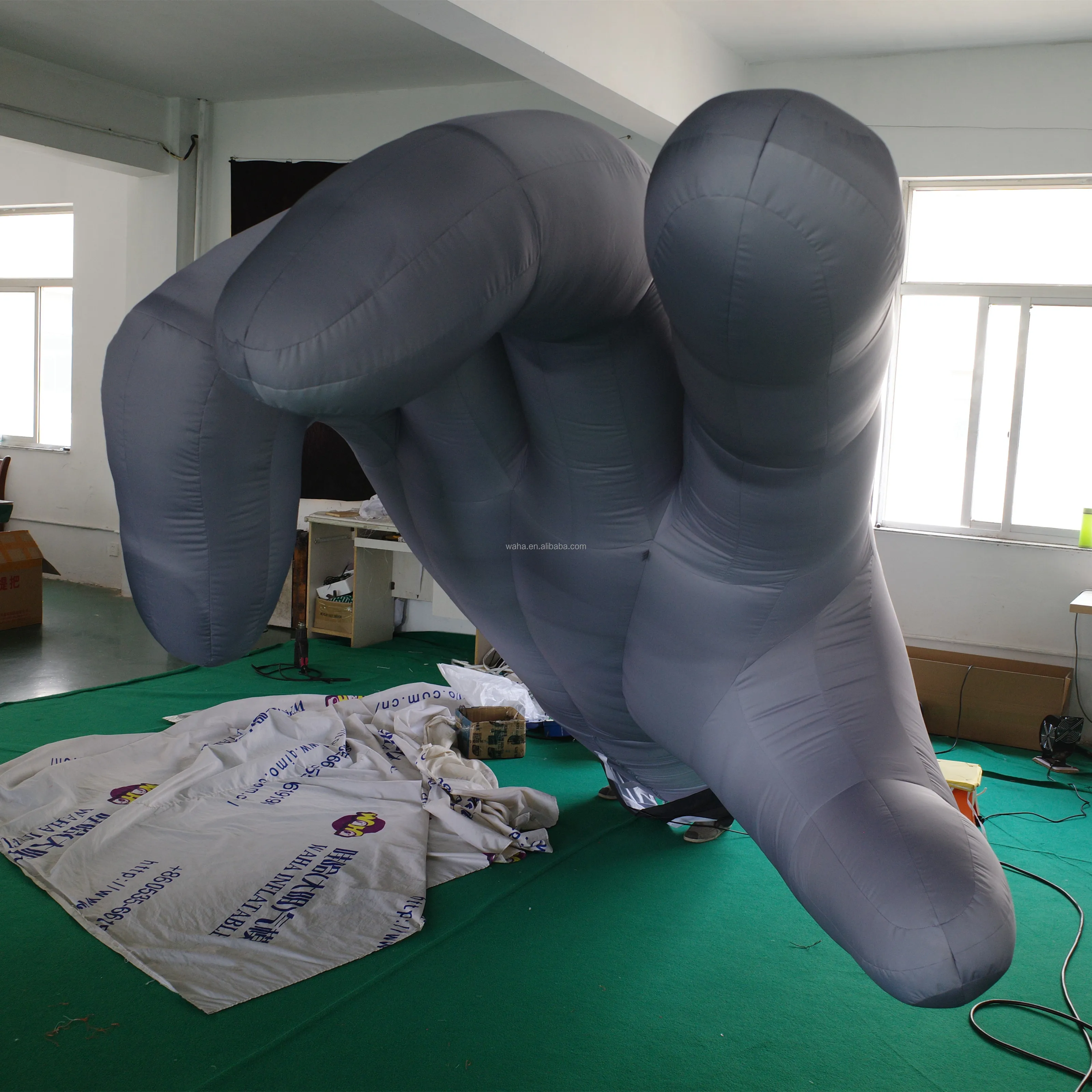 Custom Giant Inflatable Finger Hand/giant Inflatable Hands Sculpture for Art Exhibition