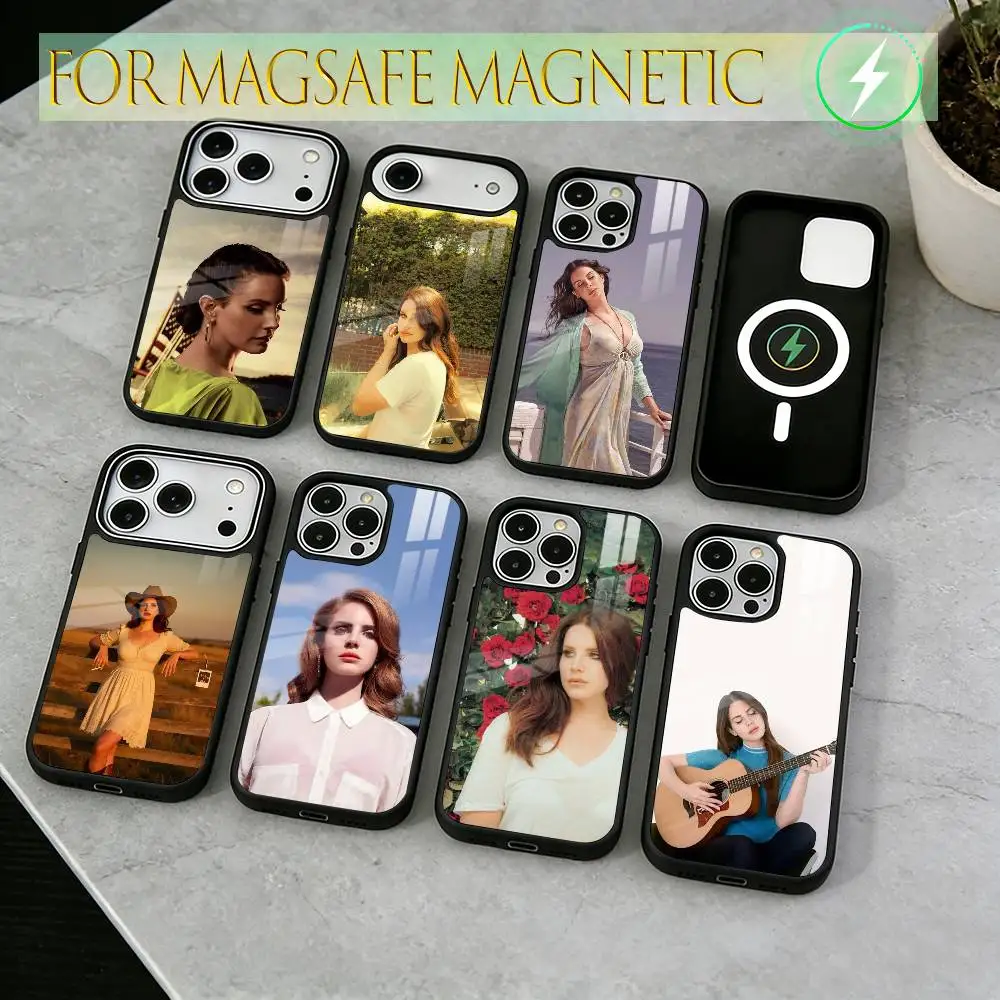 

Lanas-w-Del-R-Rey Phone Case For iPhone17,16,15,14,13,12,11 Plus,Pro Magnetic with Magsafe Wireless Charging