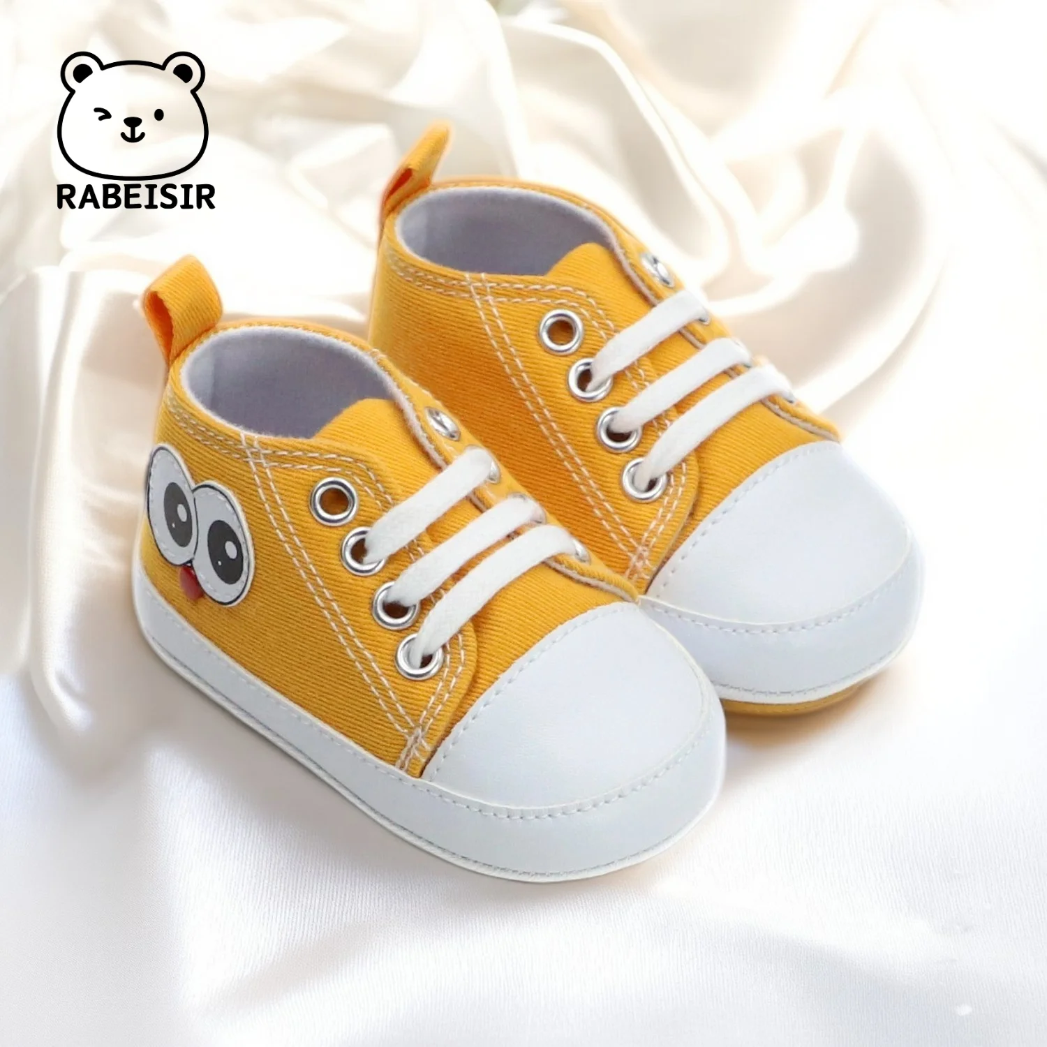 

Men's and Women's Baby Canvas Shoes 0-18 Months Baby Toddler Shoes Breathable Canvas Shoes
