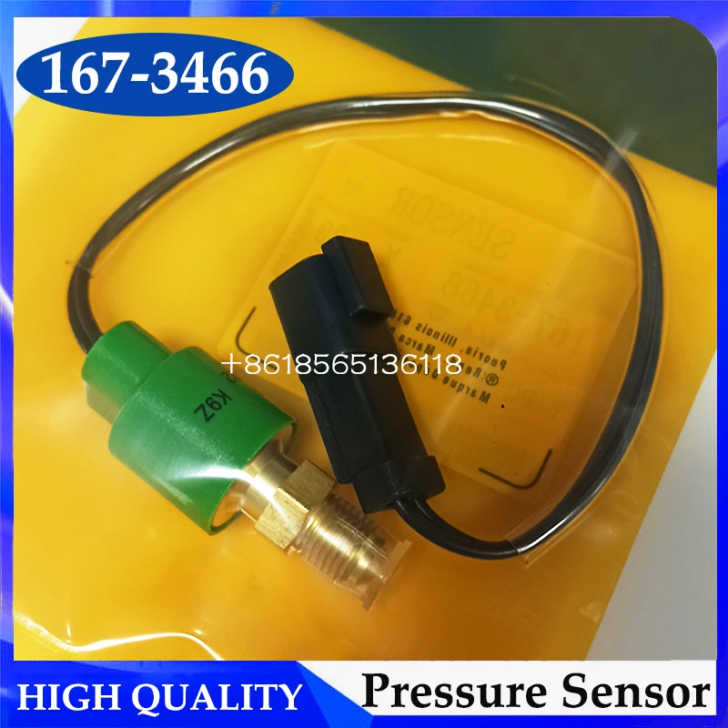 Square Plug Pressure Sensor Switch 1673466 20PS767 167-3466 106-0180 1060180 for Track Excavator 303CR 307B 307BSB 307C