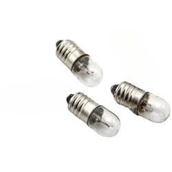 50pcs/lot E10 12V Flashlight Bulb  Indicator  Small Lamp Beads  Signal Light Bead Bayonet Light