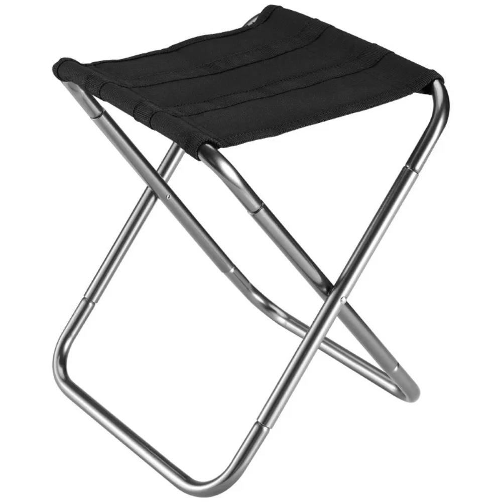 Aluminum Alloy Folding Camping Stool Foldable Ultralight Compact Collapsible Camp Stool High Strength Portable Fishing Foot Rest