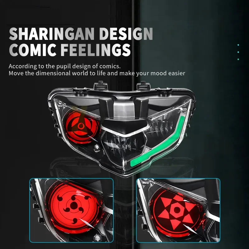 لياماها Y15ZR V2 LC135 V8 نماذج الذكية دراجة نارية LED كشافات الجمعية IOS أندرويد App التحكم الديناميكي DRL #3