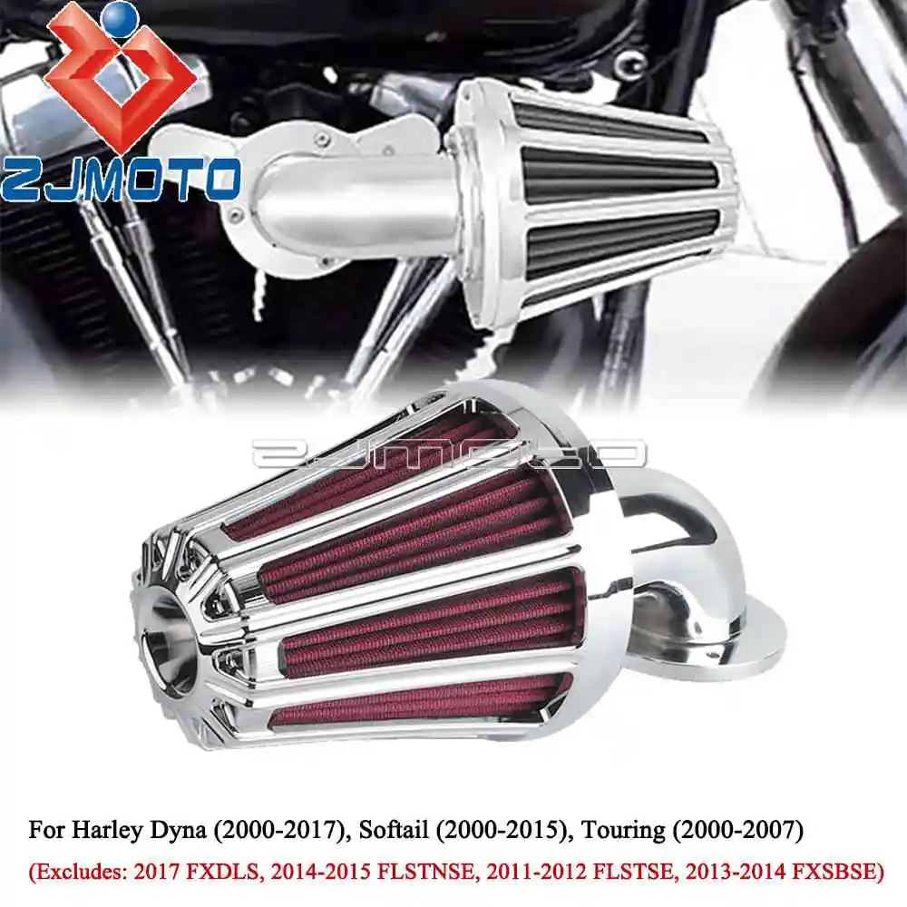 High Performance Synthetic Air Filter Motorcycle Intake Cleaner W/ Mount Kit For Harley Softail 00-15 Touring 2000-07 Dyna 00-17