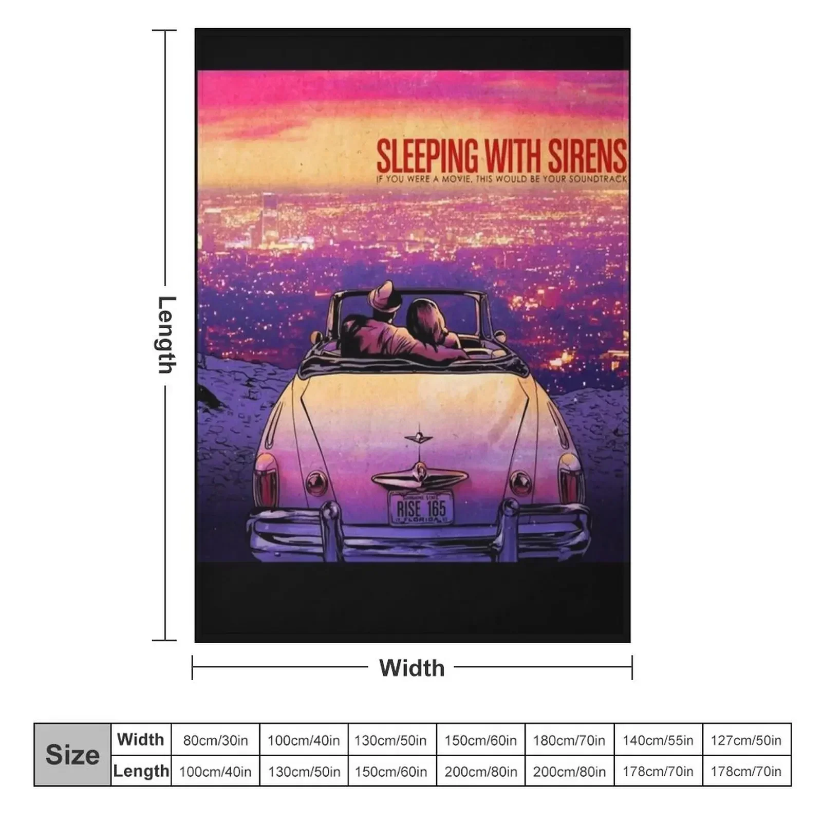 Beautiful Model Sleeping With Sirens Romantic Movie Classic Fans Throw Blanket