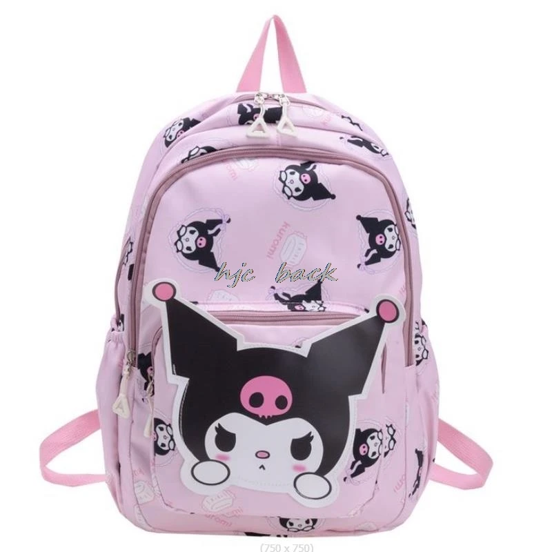 Kuromi Melody-Mochila impermeable para mujer, morral de viaje, Mochila escolar para adolescentes