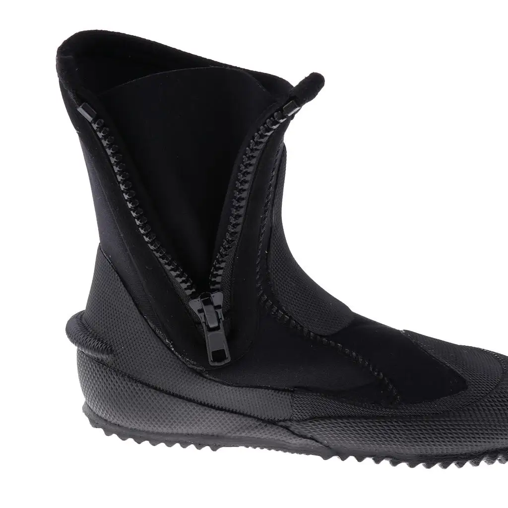 

Slip Resistant Rubber Sole Diving Booties 5mm Neoprene Water Boots for Underwater Fishing Jet Ski
