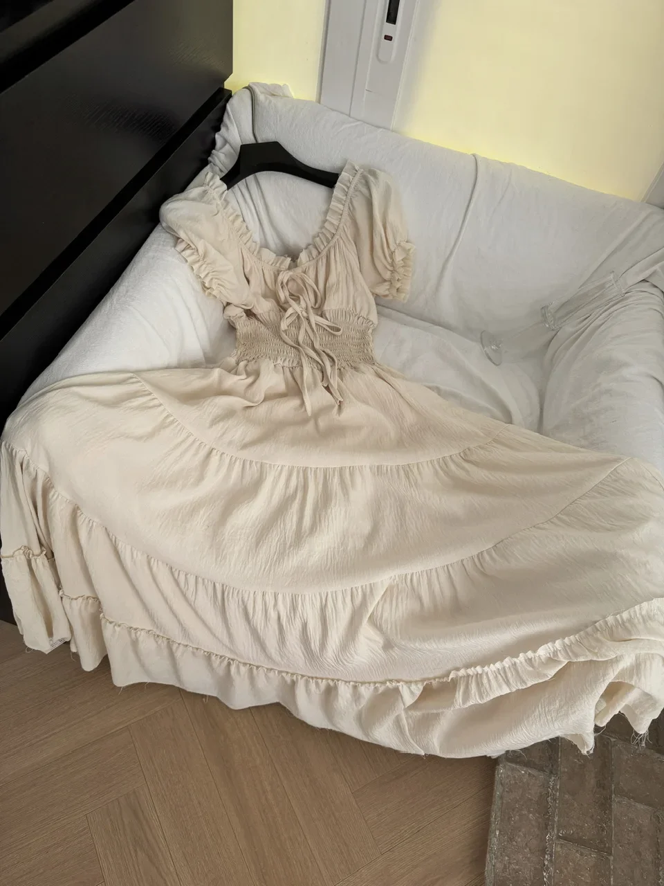 

Chic Elegant Edible Tree Fungus sweet Korean Fashion Fairy Dresses Sexy High Waist A-line Vestidos Summer Beach Vacation Robe