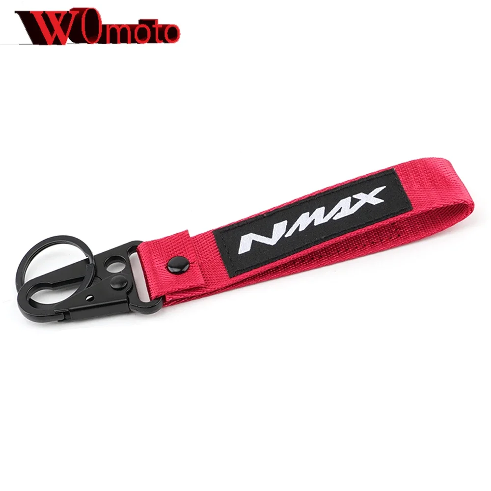 Embroidery Keychain For YAMAHA NMAX N-MAX 155 150 125 Motorcycle Accessories NMAX155 NMAX150 NMAX125 Key Chain Holder Keyring