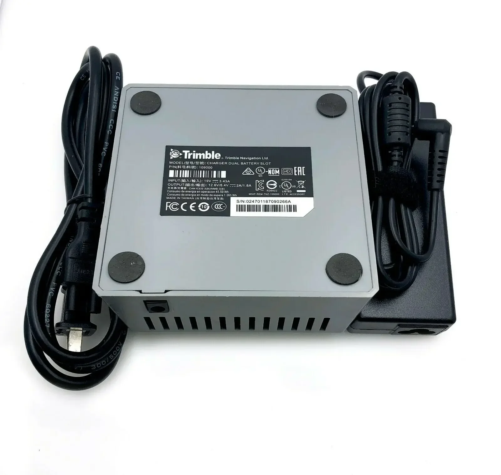 High Quality Trimble Dual Charger ,Trimble 2 Slot Battery Charger 53018010 for Trimble GPS, R10,R12,79400 Battery