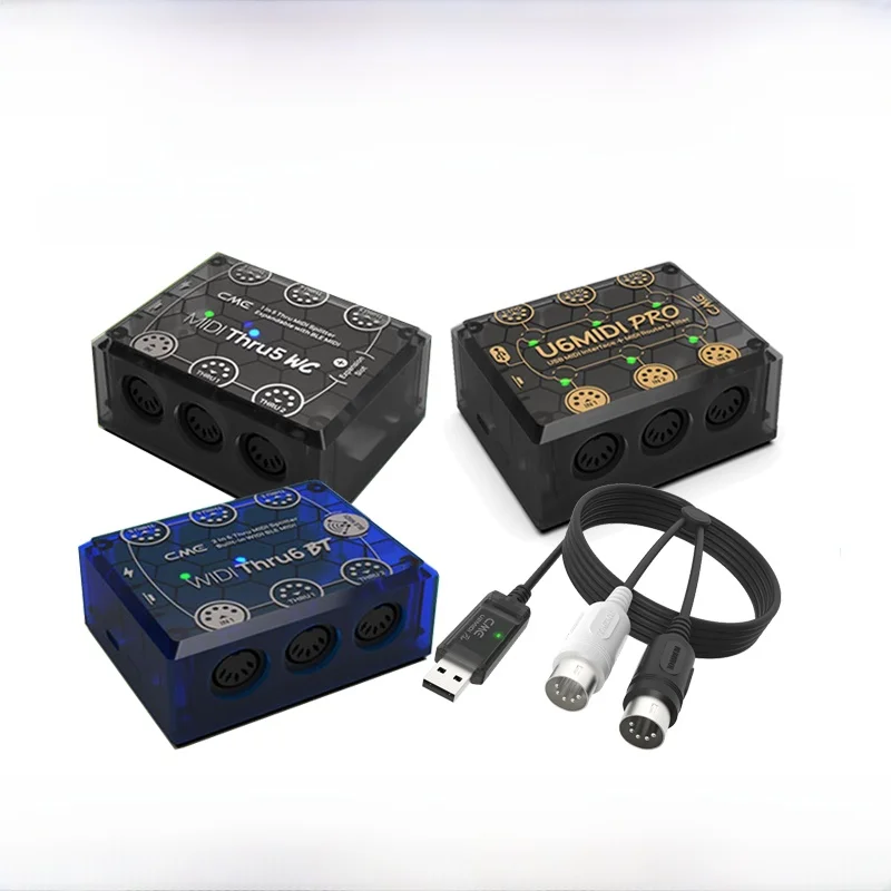 Interfaz MIDI inalámbrica Bluetooth CME, puerto WIDI Thru6 BT U6MIDI pro Thru5 WC, interfaz de audio para instrumentos musica...