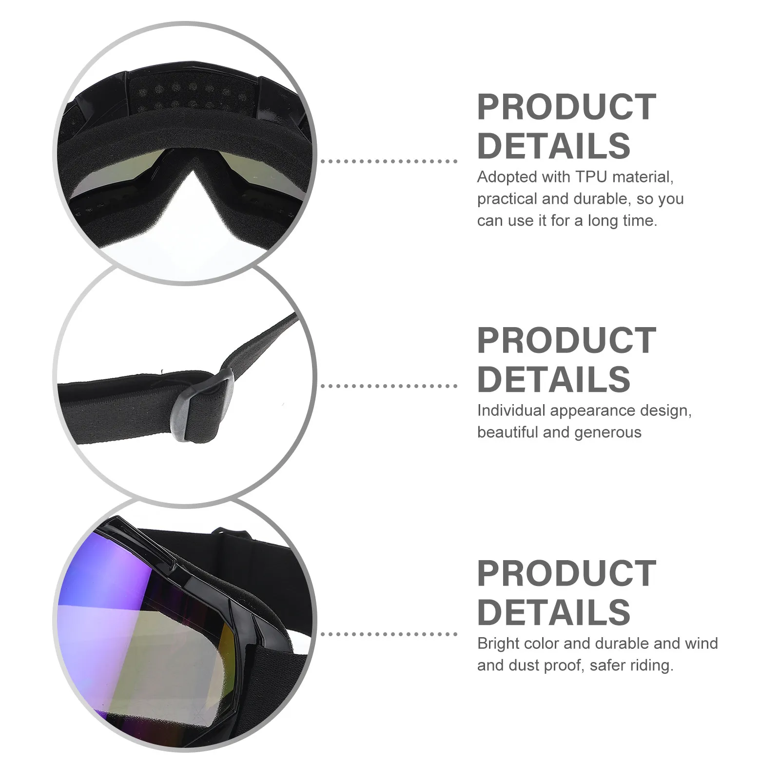 

Windproof Outdoor Cycling Goggles Sports Eyewear for Men Women Motorcycle Riding Bike Skiing Eye Protector Gear