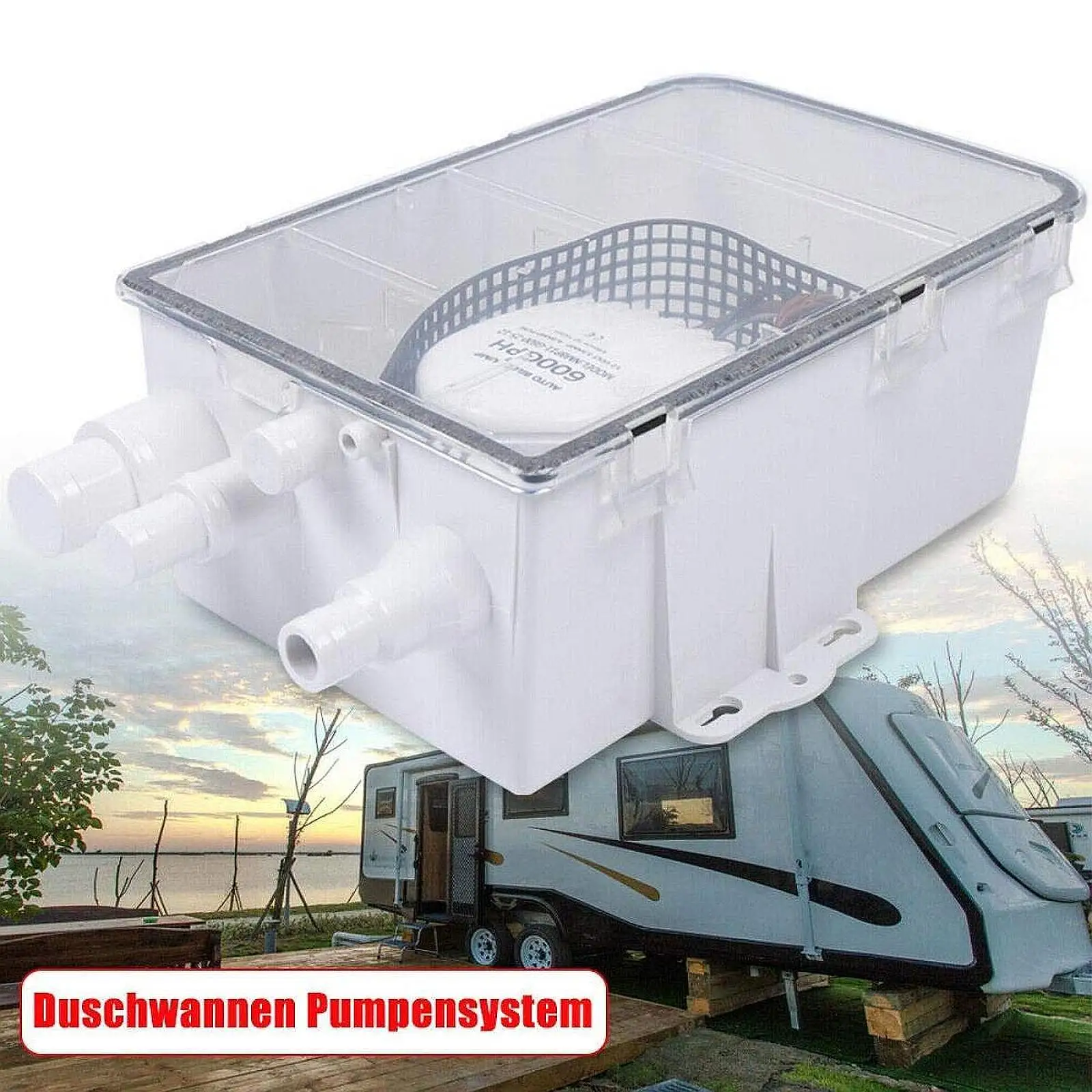 

Shower Sump Pump System Caravan Maintenance Boat Yacht Automatic Bilge Pump