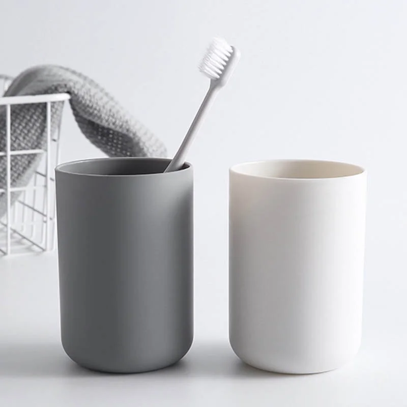 Gobelet de Bain Verre a Dents Vaso en Plastique pour Salle de Bain Maison Voyage Accessoires