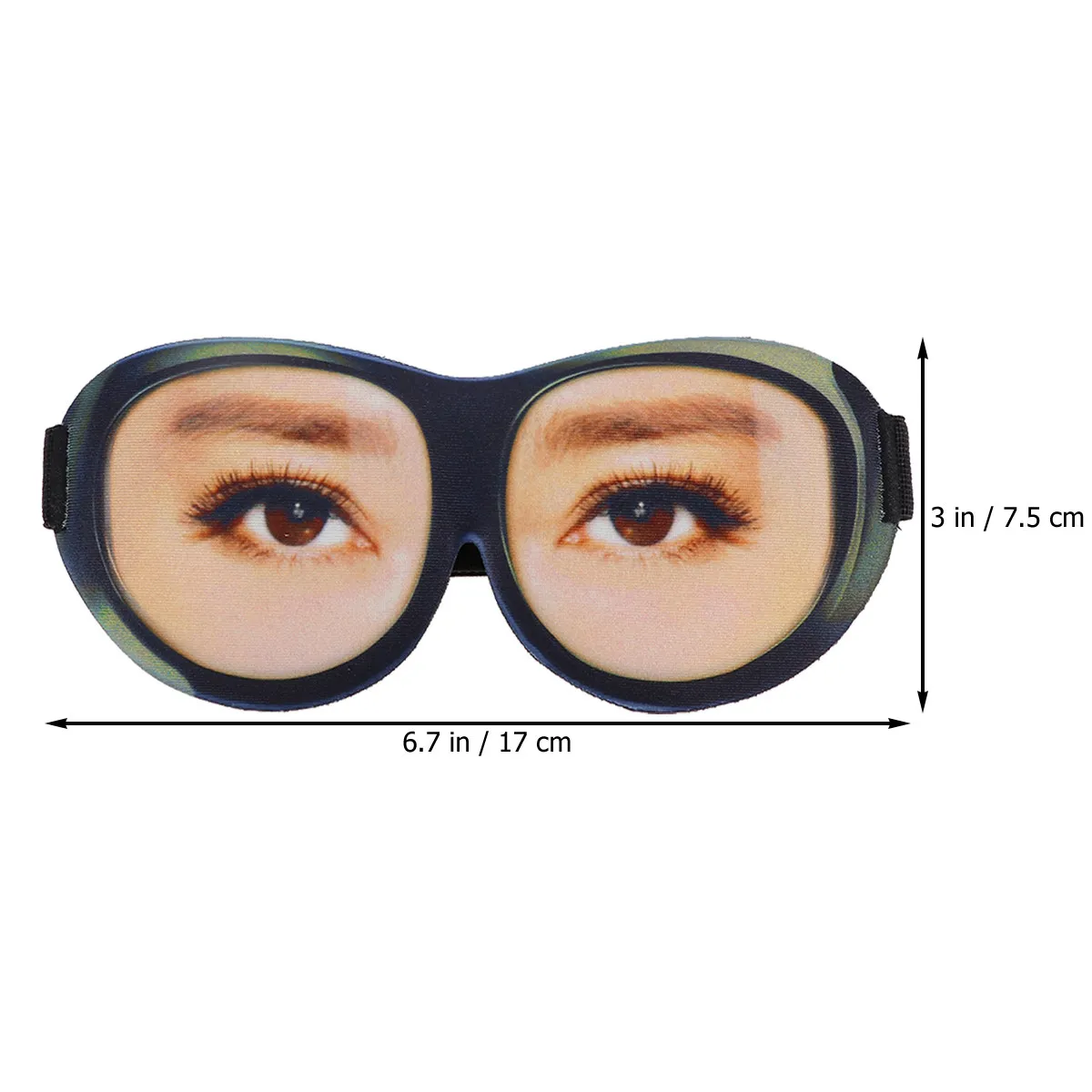 3D Eye Eyeshade Stereo Goggles Silk Mask Funny Printing Creative Adult Sleeping Glasses Washable Durable Soft Lightweight Ideal