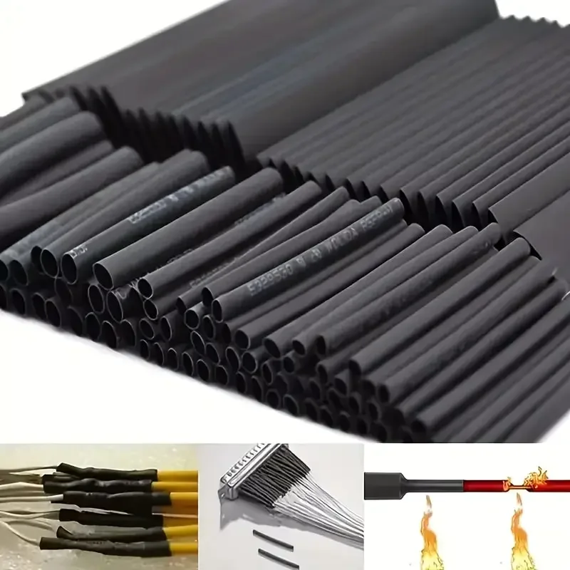 Thermal-Activated Cable Sleeve Shrinkable Wire Protector Kit Insulation Tubes for DlY Proiects Automotive Electronics Repair