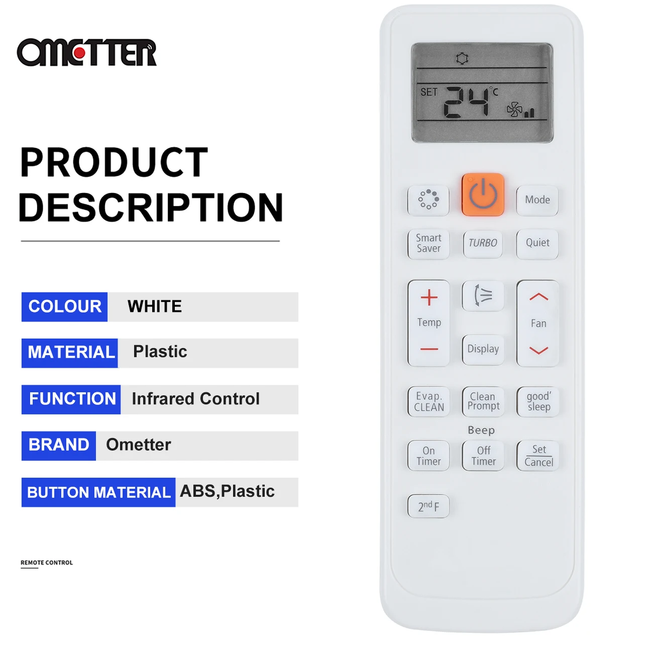 รีโมทคอนโทรลแอร์1ชิ้นสำหรับ Samsung English รีโมทคอนโทรลสำหรับเปลี่ยน DB63-02827A แอร์