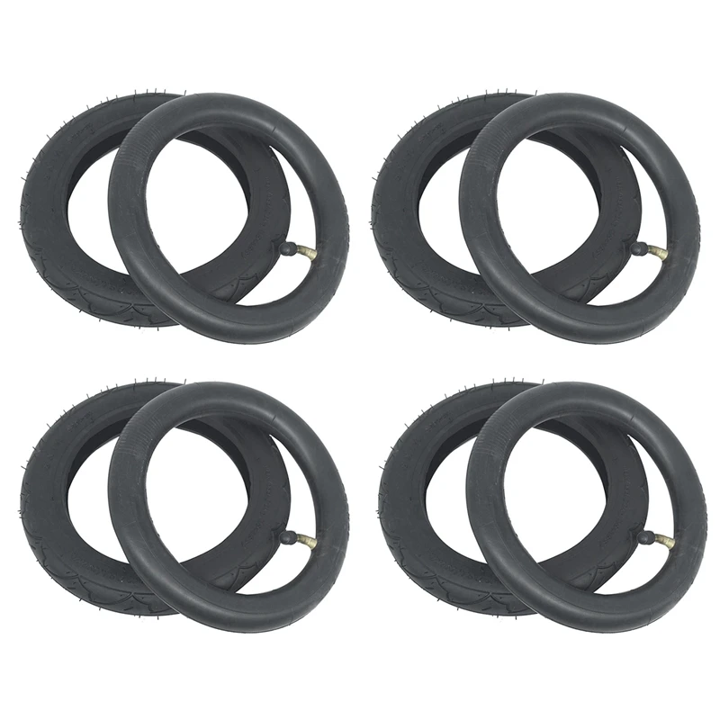 4X Good Quality 8 Inch Tyre 8X1 1/4 Scooter Tire & Inner Tube Set Bent Valve Suits Bike Electric / Gas Scooter Tyre