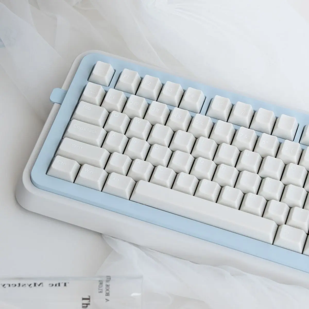 Star Whisper Full Set Keycaps  154 Keys  White Constellation Minimalist Custom Replacement Keycap Set for Mechanical Keyboard