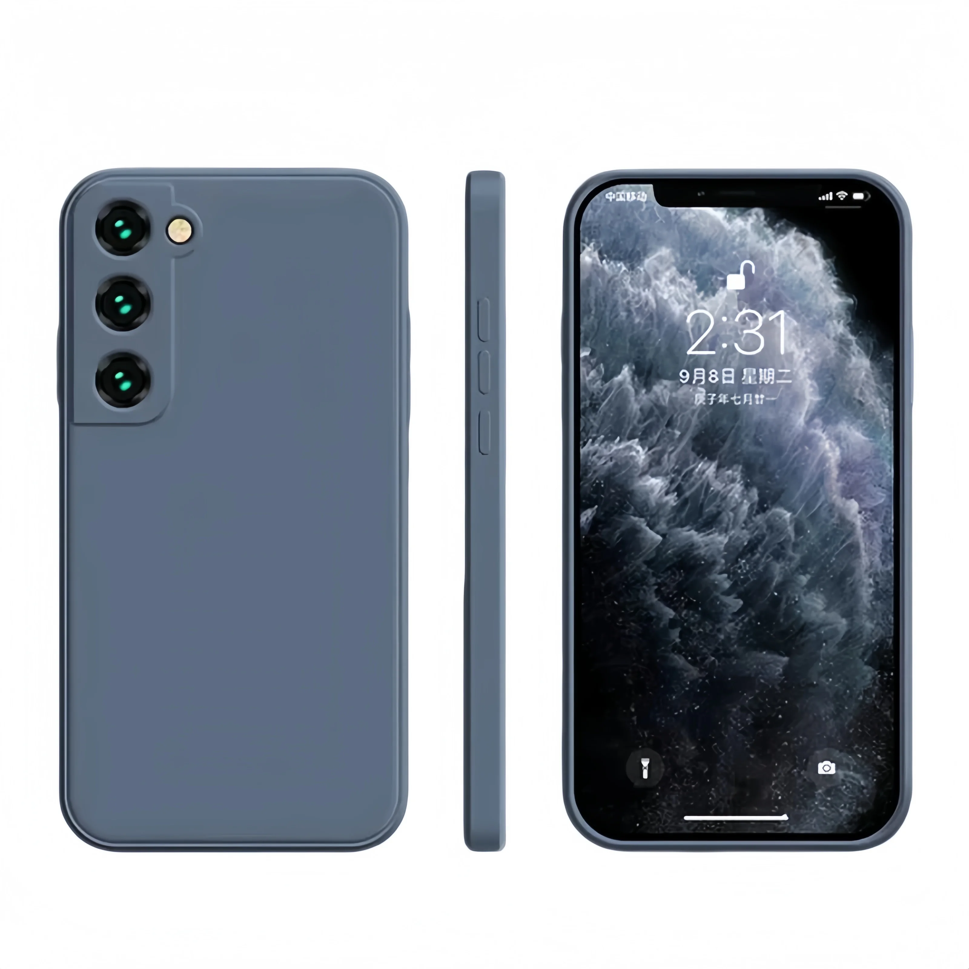 Silikon-Handyhülle für Samsung Galaxy S26 S25 S24 S23 S22 S21 Ultra Plus FE 5G Stoßfeste Rückabdeckung Funda