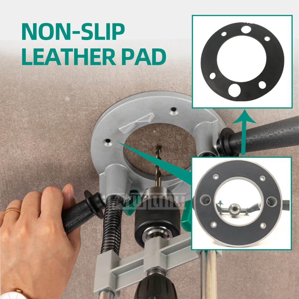 Hand Electric Drill Bracket Adjustable Vertical Drilling Guide Positioner Straight Angle Guide Doweling Locator Stand