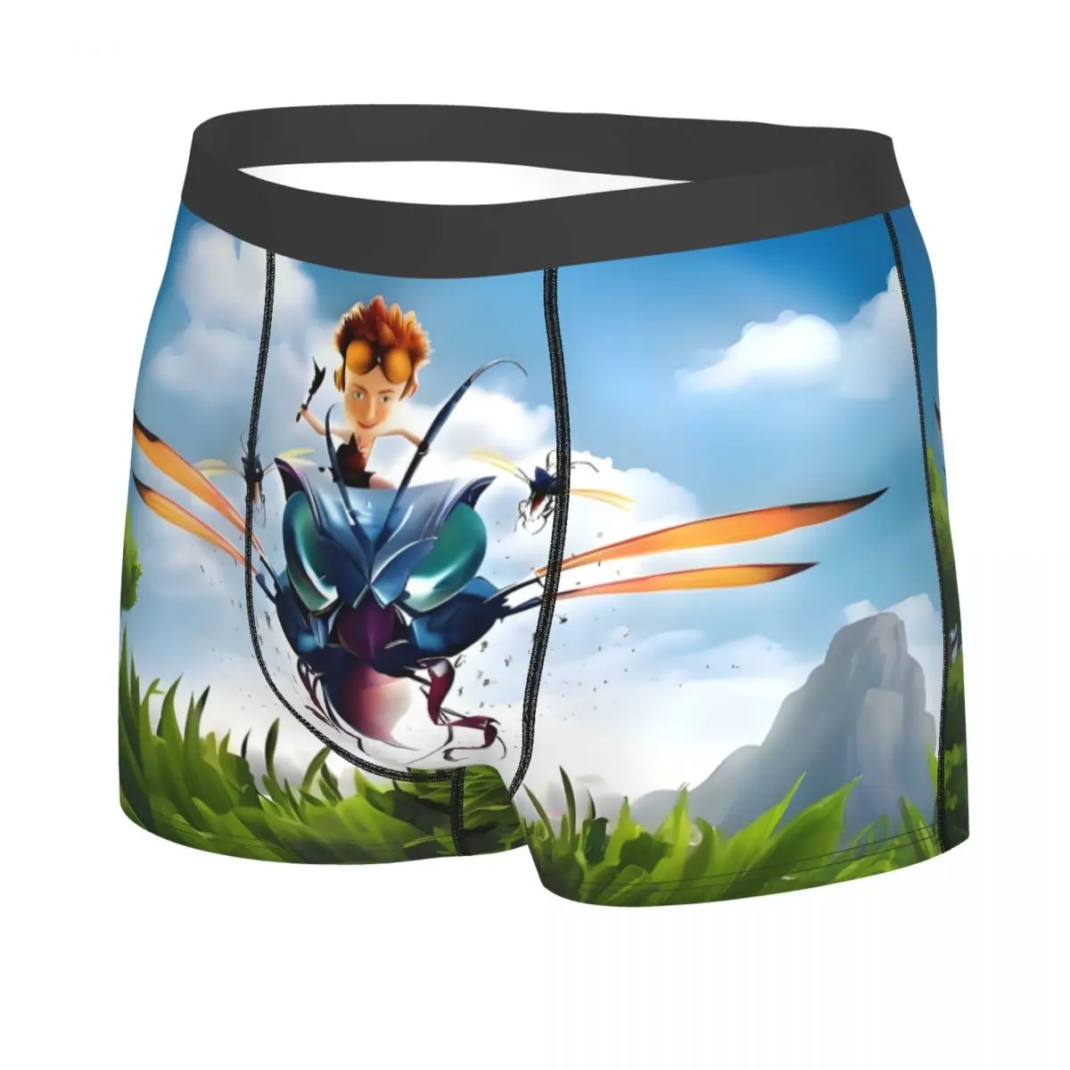 مخصص النمل الفتوة الخيال مغامرة فيلم كوميدي الملابس الداخلية الرجال طباعة الكرتون أنيمي الملاكم ملخصات السراويل سراويل لينة السروال