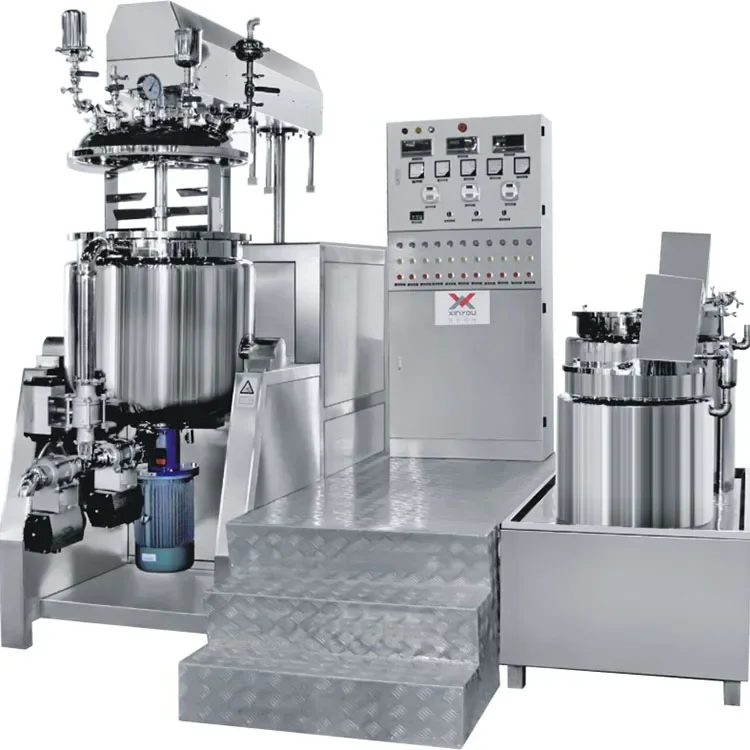 Lab Cosmetic Mixer Vacuum Homogenizer Emulsifier Paste Vacuum Emulsifying Mixer Cosmetics Production Equipment