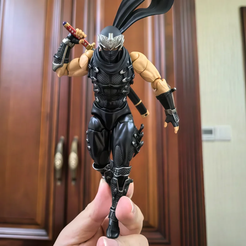 Figura de acción articulada a escala 1/12 de Yamaguchi Ninja Gaiden Ryukyu Ninja con tecnología de rotación, genuina, en stock, para colección.