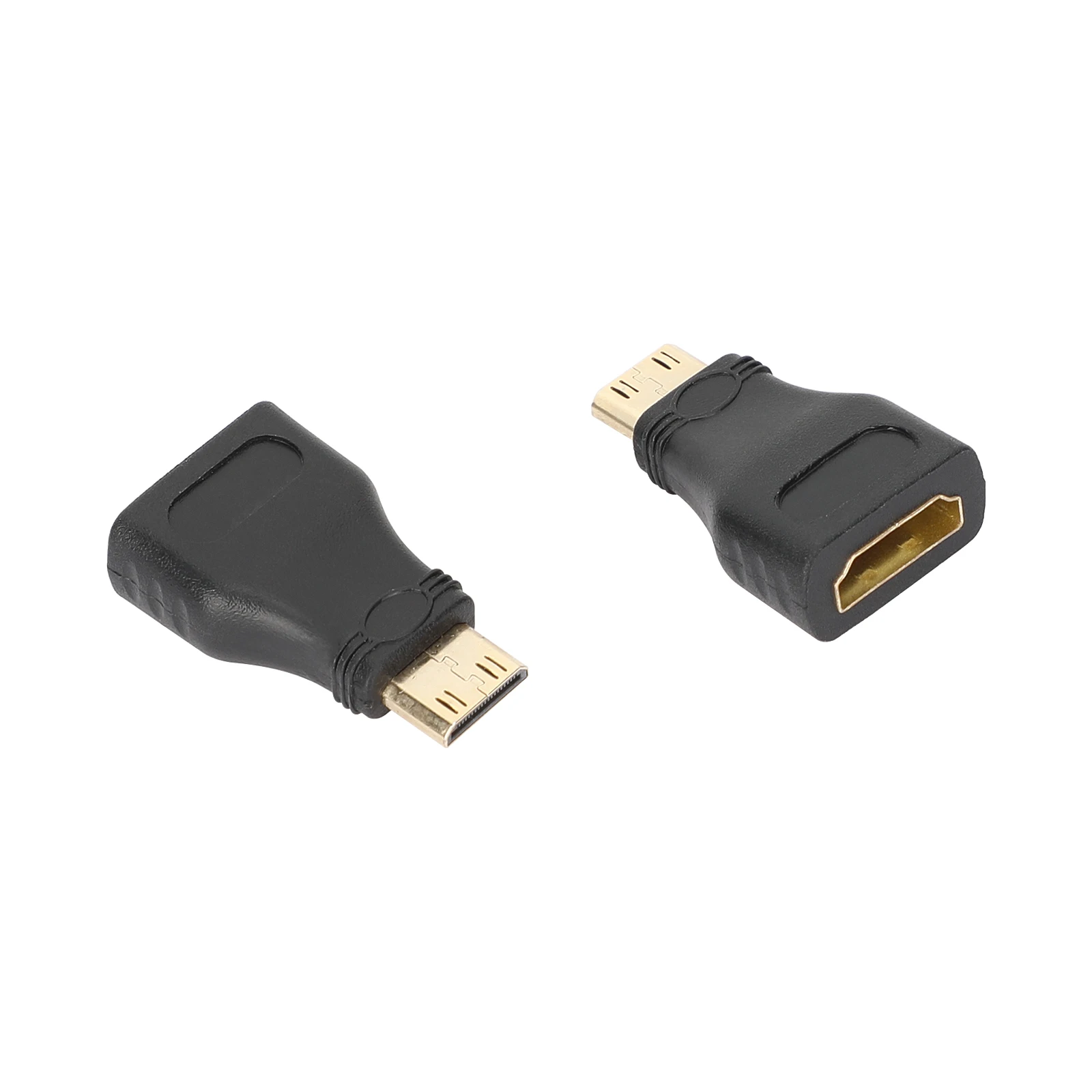 HDRIG HDMI Female to Mini HDMI Male Adapter 1080 P 2K 4K FOR MINI PC HDTV HD CAMERA Gold-Plated Connectors Low-Profile Design
