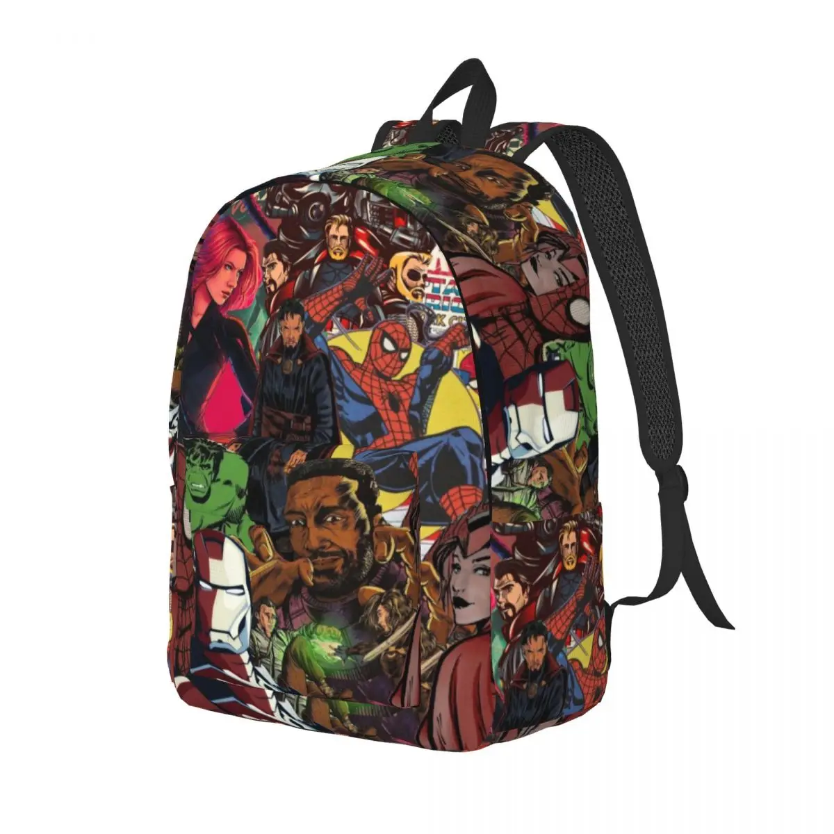 Custom Natasha Romanoff   Natasha Superher   Black Widow Canvas Backpacks Women Men Basic Bookbag for College School Bags