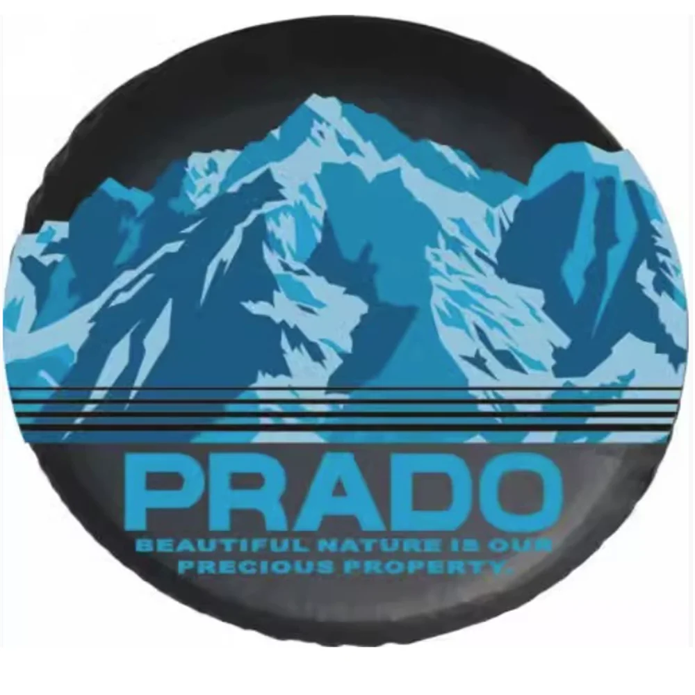 1 قطعة سيارة الثقيلة بولي Leather الجلود غطاء الإطارات الاحتياطية حامي لتويوتا لاند كروزر 14 ''15" 16 "17" بوصة عجلة الملحقات