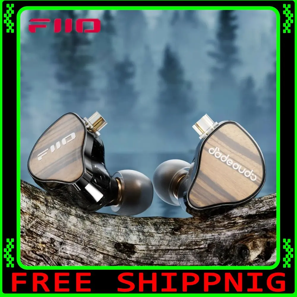 FiiO JH13 Auricolari intrauricolari cablati 1 dinamici + 2 driver BA IEM ibridi con cavo staccabile Auricolari HIFI originali da 3,5 mm