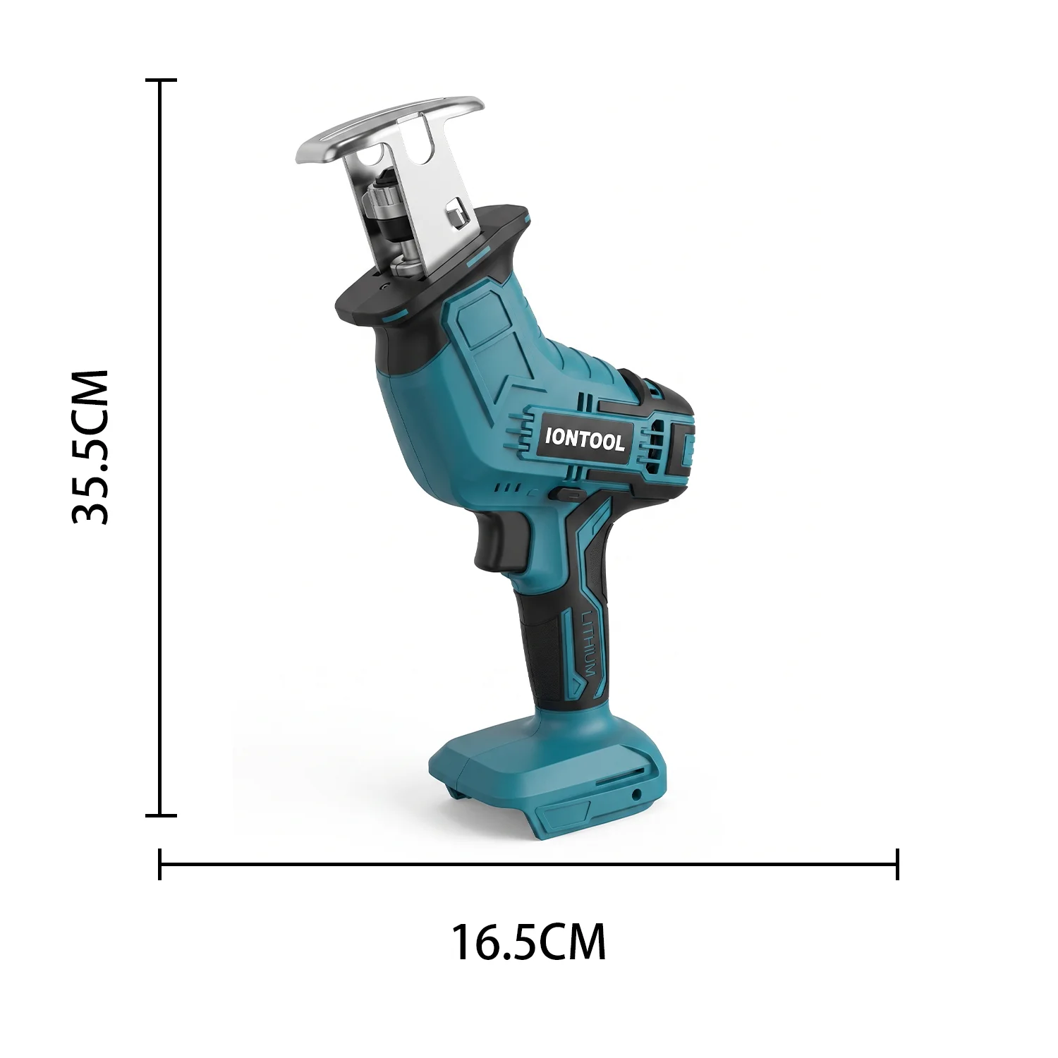 IONTOOL Brushless Cordless Reciprocating Saw 90W 3000SPM Compact For 18V Battery Home DIY Garage Metal Cutting Tool